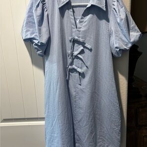 Entro Blue Midi Dress